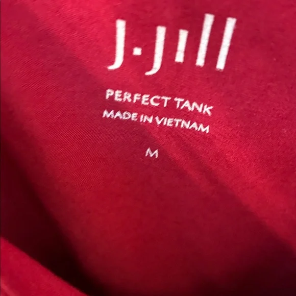 NWOT J. Jill Viola and Burgundy Scoop Neck Perfect Tanks - Picture 5 of 7